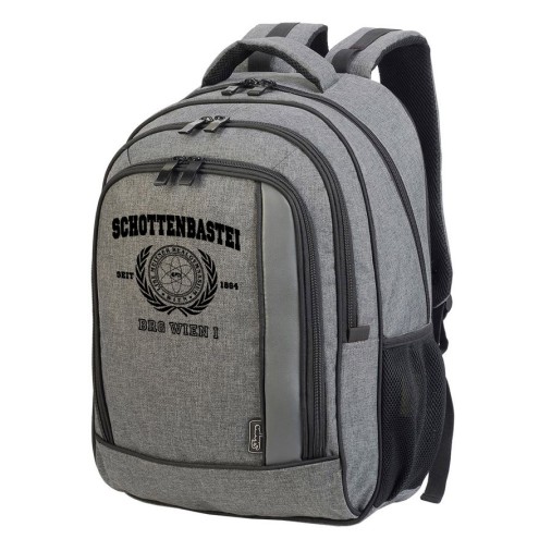 grey melange / black