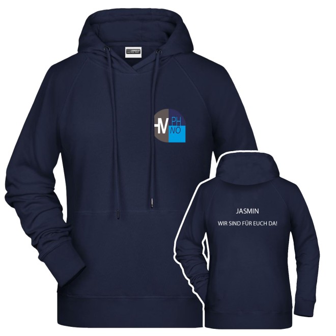 PH NÖ LEHRER - Wir sind für euch da! DAMEN Hoodie