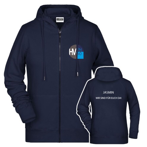 PH NÖ LEHRER - Wir sind für euch da! DAMEN Hoodie-Jacke
