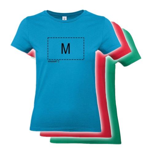 schulstoff.at GRÖSSENkollektion #E190 PROBE-T-Shirts (DAMEN)