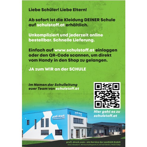 Schulstoff.at Flyer