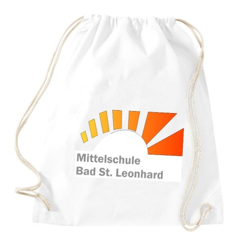 Mittelschule Bad St. Leonhard Baumwoll Turnbeutel