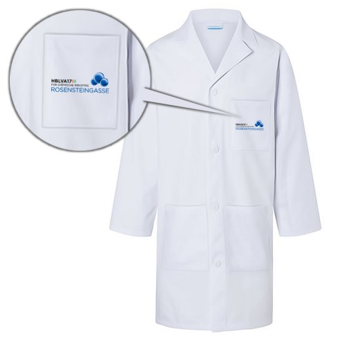 HBLVA17 Labormantel UNISEX PERSONALISIERBAR